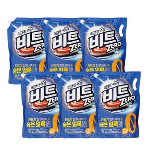 비트 제로 진드기 침투세탁 액체 세탁세제 리필 드럼용 1.55L x6개