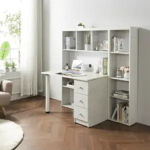 마데라 편수 책상 서랍형 400책장 세트 착불