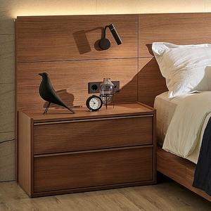 한샘 호텔침대 유로 503 아트월 월넛 2단서랍장 1000  [매장가구]