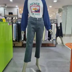 베네통/애플아울렛/뒷밴딩 세미 일자핏 면 팬츠/BADPA9361