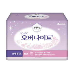 좋은느낌 코텍스 오버나이트 10개입 X 1팩 생리대