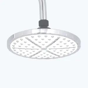 해바라기샤워기 헤드 원형 화이트 국산 욕실 부속 부품