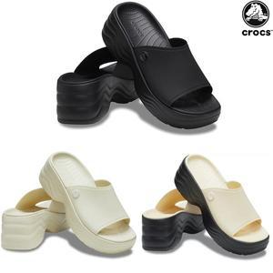 [크록스]여성 스카이라인 슬라이드 / 키높이 통굽 플랫폼 슬리퍼 사무실 실내화 208182 3종