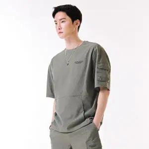 [하프클럽/체이스컬트]남자 시어서커 반팔티