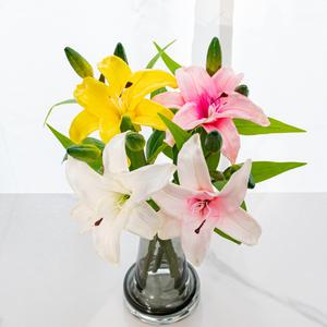 할메이드 생화같은 조화 꽃 hf37 백합 3p