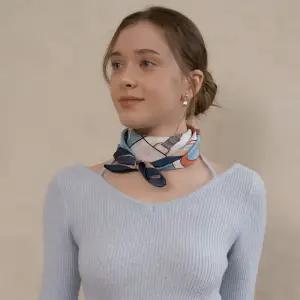 엘르 E벨트블럭 실크 미니 스카프 SE321S304