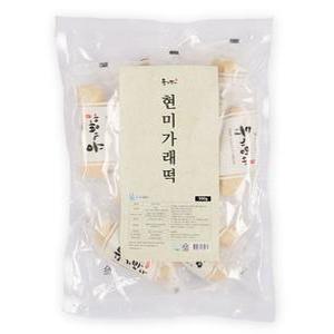현미떡 국내산쌀 가래떡 현미가래떡 500g 아침대용 개별포장 유기방아