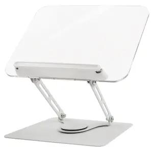 포포팬시 투명 아크릴 독서대 360도 접이식 높이조절 북스탠드 책받침 거치대