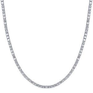 [한국금다이아몬드]*봄시즌특가* 14K 1부 랩 다이아 테니스 목걸이 4프롱 다이아몬드