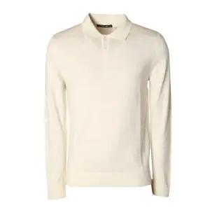 [롯데백화점]킨록 24 FW 남성니트 캐시미어 함유 기본 아이보리 카라 긴팔 니트 IIY22 DK4465