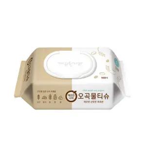 깨끗한나라 오곡물티슈 캡 100매 20팩