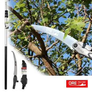 오르-7 접이식 고지톱 세트 약 5.4m 나무 전지 톱 장대톱 전정 조경 가지치기