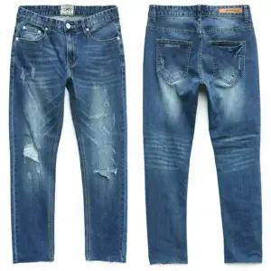 제이로드 재고정리 28/34  CK5315 빈티지 구제 9부 커팅 빅사이즈 슬림 일자 남자청바지