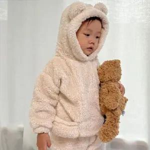 [제이큐]아동 후리스 후드 상하복 유아 키즈 남아 플리스 세트 MS126-32