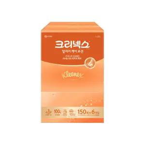 [크리넥스]크리넥스 알레르기 케어로션 미용티슈 150매X6개입