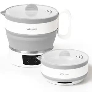 위즈웰 더플러스 접이식 전기포트 프리볼트 사용가능 폴딩 휴대용 여행용 커피 라면 햇반 포트 냄비 WK3626