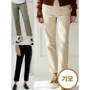 [하프클럽/]여성 겨울용 도톰한 기모 밴딩 치노팬츠