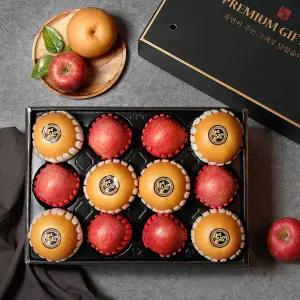 [품질보장]청년농부 사과배 혼합세트 2호 6kg (배6과+사과6과)