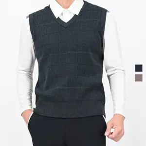 쟌피엘 남성 울 니트 조끼 V넥 베스트 Model No_J2-4E047