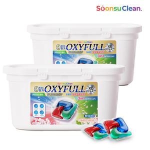 순수크린 옥시풀 딥클린 퍼퓸 캡슐세제 16gX100개입 초고농축 국내생산 실내건조 세탁세제