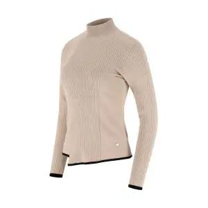 [롯데백화점]엘르골프 여성 봄 밑단차 변형 골지 모크넥 스웨터 [6K23401]