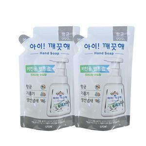 아이깨끗해 키친용 핸드솝 프레시한 바질향 핸드워시 리필 200ml x2개