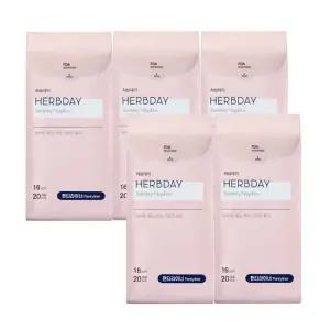 허브데이 생리대 팬티라이너5팩 _100p