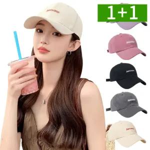 [1개+1개] 면 볼캡 야구모자 남성 여성 커플 캡모자