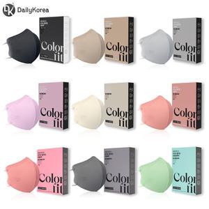 에어데이즈 KF94 컬러핏 10매 새부리형 마스크 일회용 숨쉬기편한 D