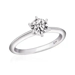 14K 랩그로운 다이아몬드 솔리테어링 5부 반지 NPR40864