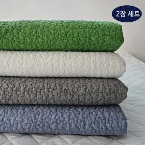 { 2장세트 } 순면 60수아사 피그먼트 이불겸 패드 Q(150X200)