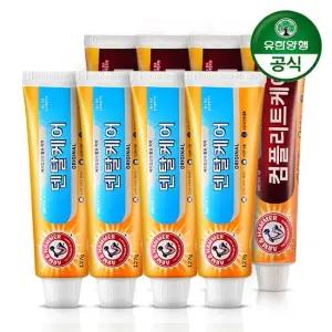 암앤해머 베이킹소다치약 컴플리트178g 4개 + 오리지날127g 4개