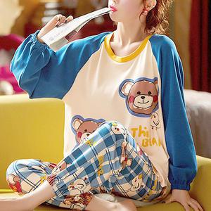 쉬블림로브 (긴팔+긴바지) 여성 캐릭터 홈웨어 파자마 잠옷 세트 GGWD0642