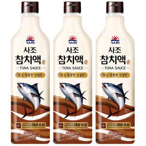 사조 참치액 순 900g x 3개 / 조미료 양념 액젓