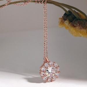 [루브르파리]14K 라운드 크리스탈 목걸이 NA0199