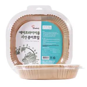 쿠킹플러스 에어프라이어 사각 종이호일 26cm 50매 X 2팩 (총100매)