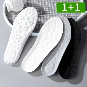 [1개+1개] 푹신한 메모리폼 기능성 신발깔창 족저근막염 요족 평발 군화 등산 운동화 깔창