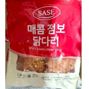 사세 매콤 점보닭다리살치킨 핫크리스피통닭 1.3kg