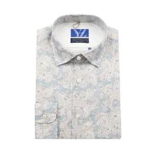 [갤러리아] 예작25년S/S(일반핏)(카라스냅)프린트 워싱 마100% 긴팔셔츠YJESUA574BL