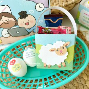 맘아트 DIY 양가방 4개 만들기 키트 부활절 달걀 바구니 캔디백