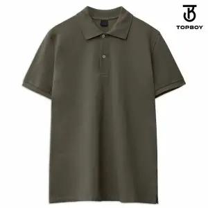 [하프클럽/탑보이]스탠다드 코튼 카라 반팔 티셔츠 (JW629)