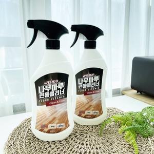 [힐링클린]1+1 위시오 강마루 강화마루 원목마루 청소 관리 나무마루바닥 전용 클리너 800ml X 2개