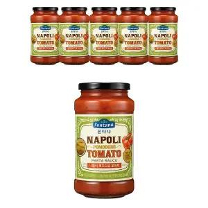 폰타나 나폴리 뽀모도로 토마토 파스타소스 600g, 6개