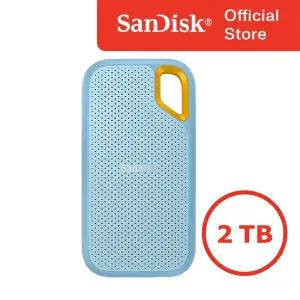 [샌디스크] 외장SSD 2테라 2TB 익스트림 SSDE61 외장메모리 대용량 스카이블루
