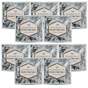 더 청담 살롱코드 케라틴 헤어컬러 다크브라운 10개 염색약/새치커버/무료 dv