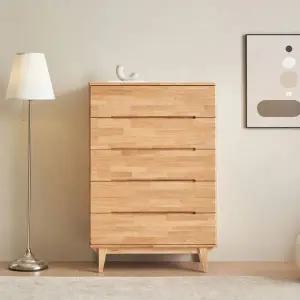 핀란디아 엘리 5단 서랍장 원목 인테리어 인테리어 다용도 수납장