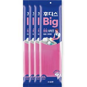 후디스 빅 고무장갑 핑크 특특대XXL 이상 4개