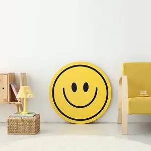 [마켓비]HOMATO 좌식테이블 라운드 D80 옐로우스마일 3848.0519