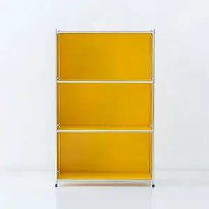 [마켓비]심플리 3단 수납장 BC120 옐로우 4426.4914