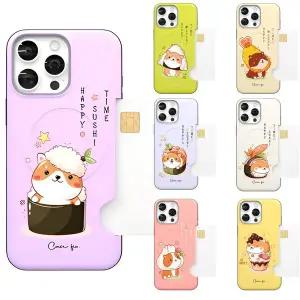 아이폰 16 15 14 13 12 미니 프로 프로맥스 맥세이프 케이스 정품 Fix 귀욤시바 카드수납 곡면